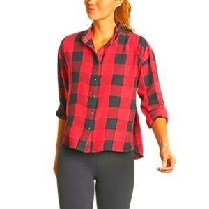 Red and blue flannel